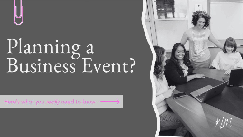 tips on how to put on a successful business event with picture of KLM team