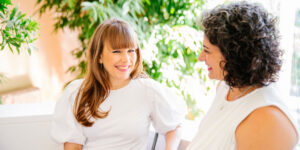 Kelly Lorenzen coaching a small business owner